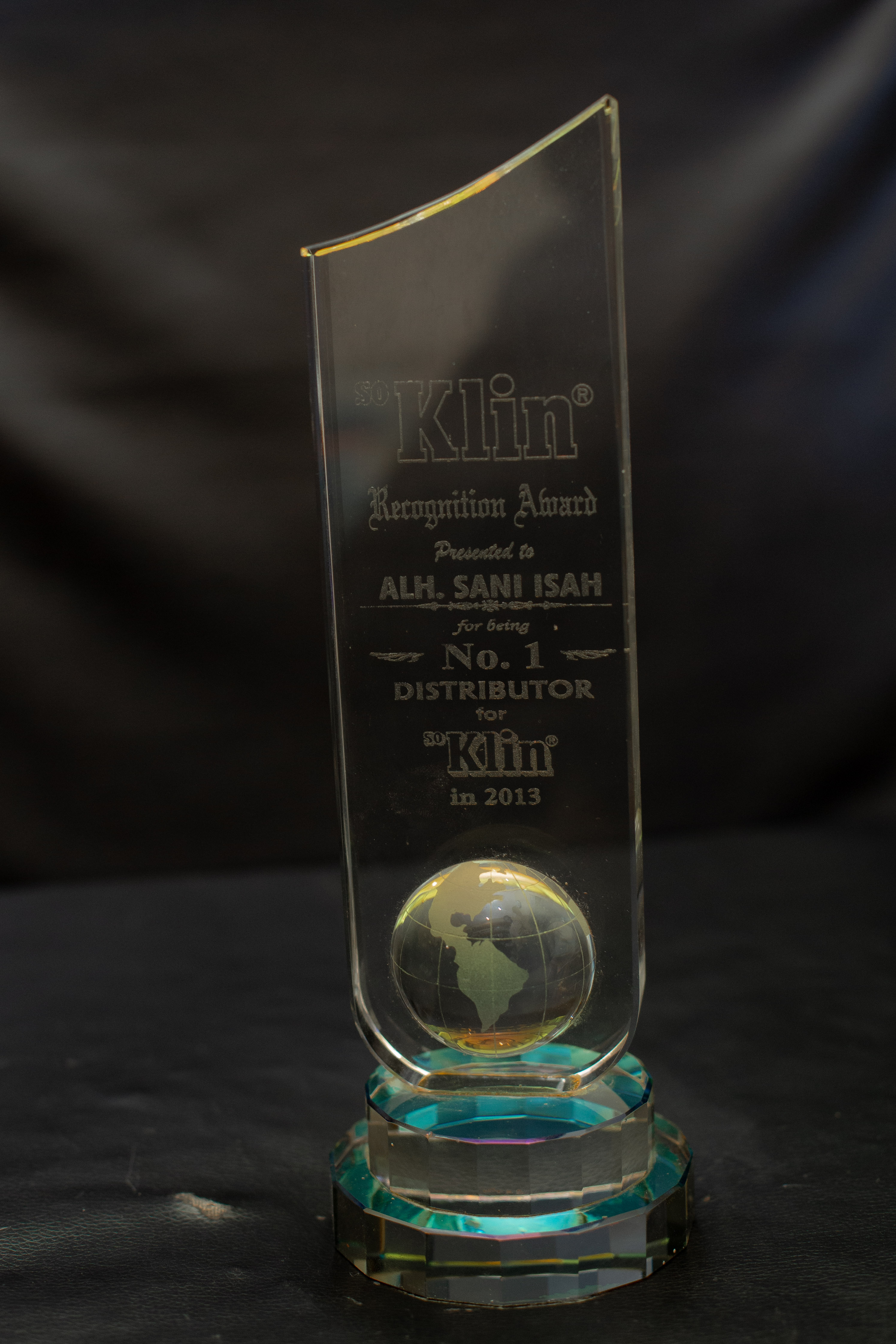 No.1 Distributor Award